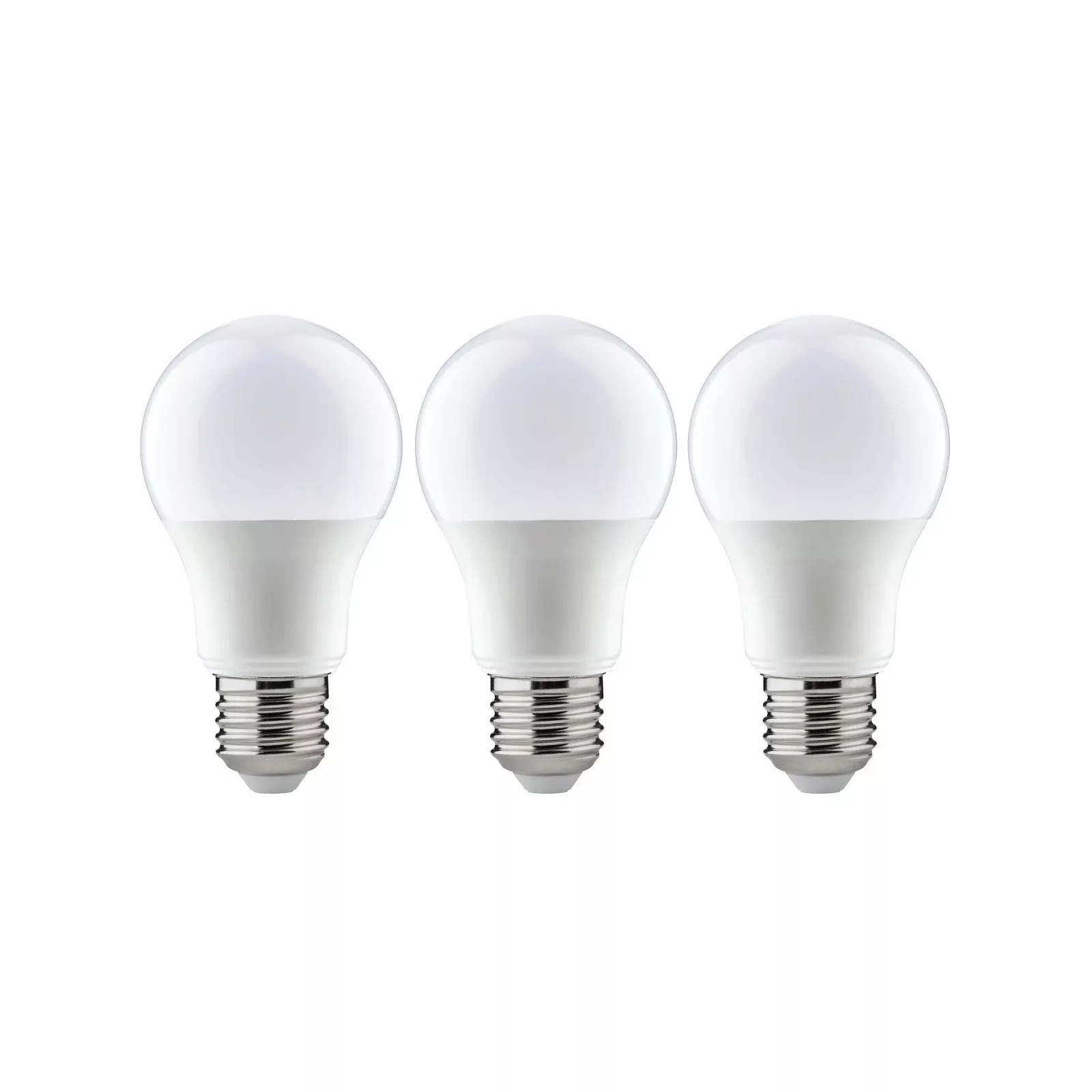 LED 3-er Pack, AGL E27 9W, 806lm, 2700K - weiß - 11,2 cm - Lampen & Leuchte günstig online kaufen