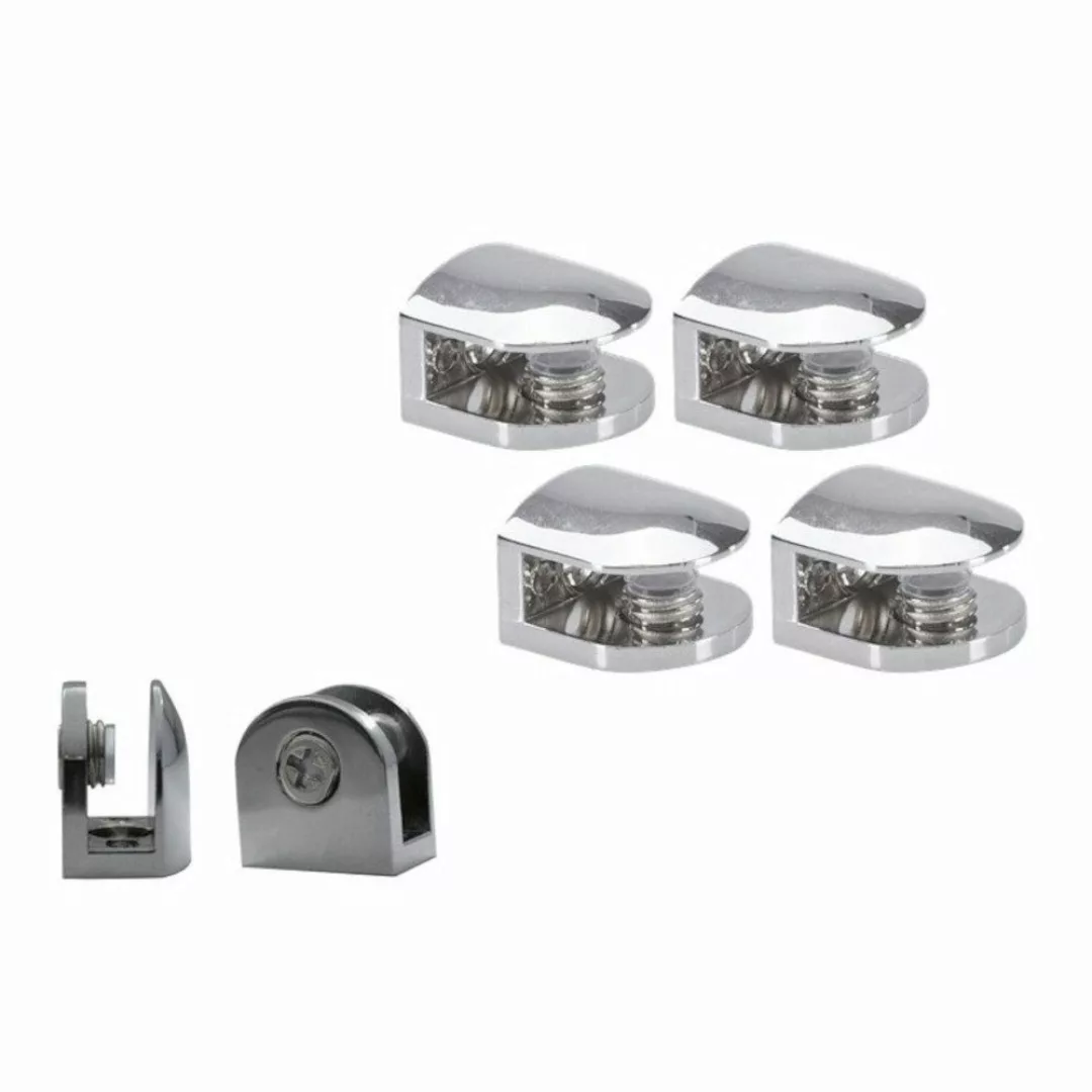 HOOZ Wandregalhalter 4er Set Regalhalter Chrom günstig online kaufen