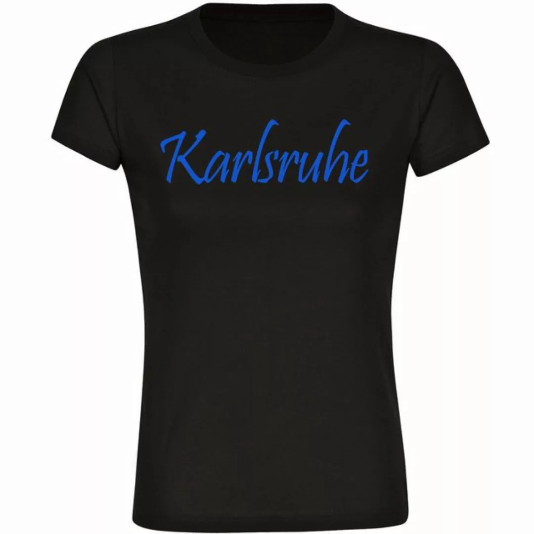 multifanshop T-Shirt Damen Karlsruhe - Schriftzug - Frauen günstig online kaufen