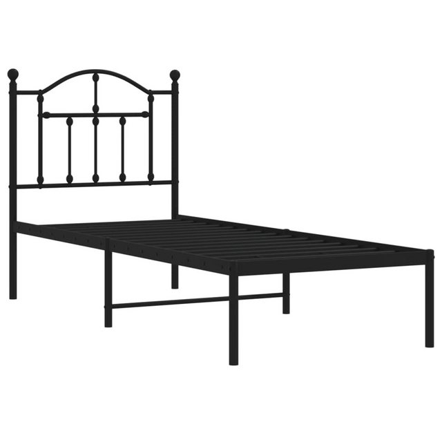 vidaXL Bettgestell mit Kopfteil Metall Schwarz 75x190 cm Modell 131846328 günstig online kaufen