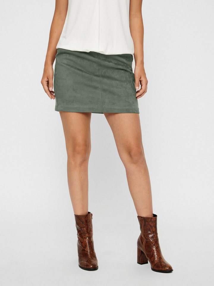 Vero Moda Lederimitatrock VMDONNADINA FAUXSUEDE SHORT SKIRT günstig online kaufen