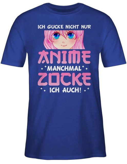 Shirtracer T-Shirt Ich gucke nicht nur Anime manchmal zocke ich auch - Mang günstig online kaufen