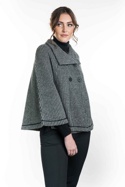 Koru Knitwear Strickcape Zweireihiger Umhang günstig online kaufen