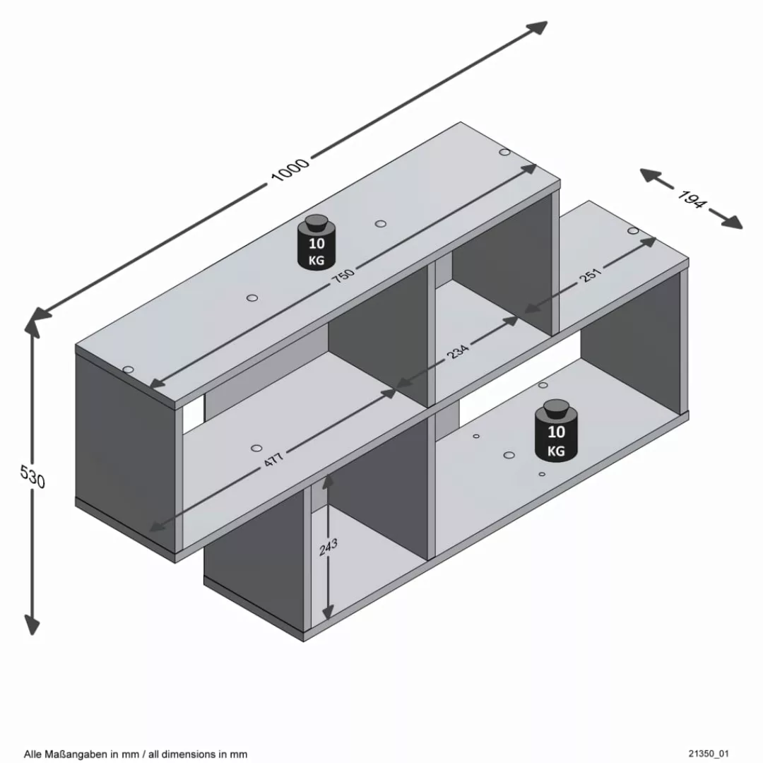 FMD Schuhschrank Step 3 Breite 58,5 cm, Tief 17 cm, mit 3 Klappen, Schuhkip günstig online kaufen