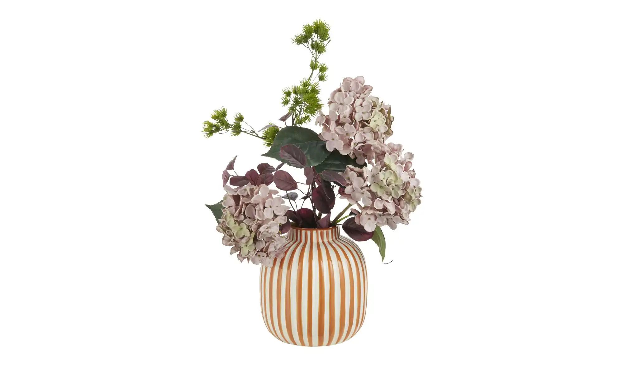 HOME STORY Vase ¦ orange ¦ Dolomite ¦ Maße (cm): H: 20,5  Ø: 19 Accessoires günstig online kaufen