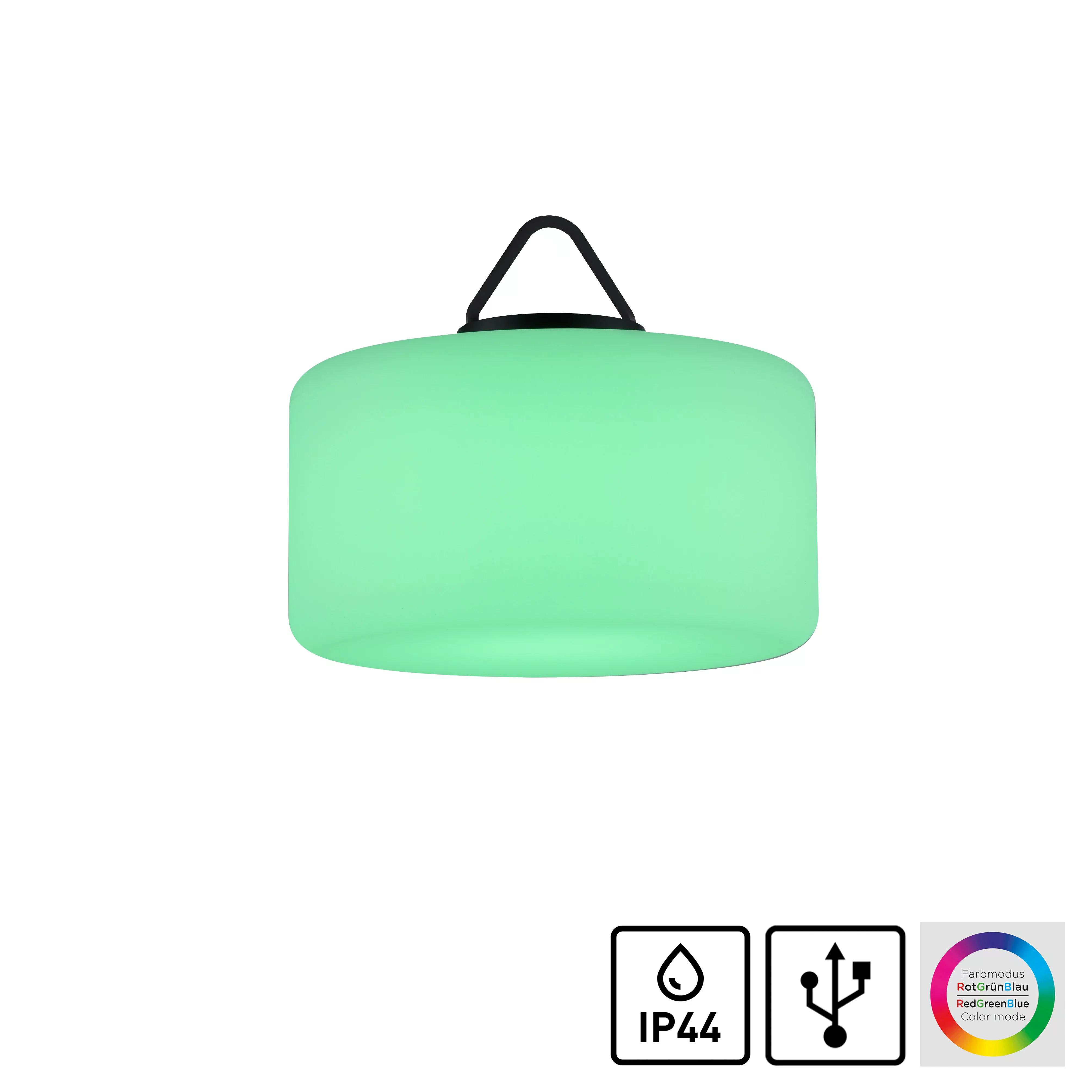 LED-Pendelleuchte Holly, akkubetrieben IP44, Ø30cm günstig online kaufen