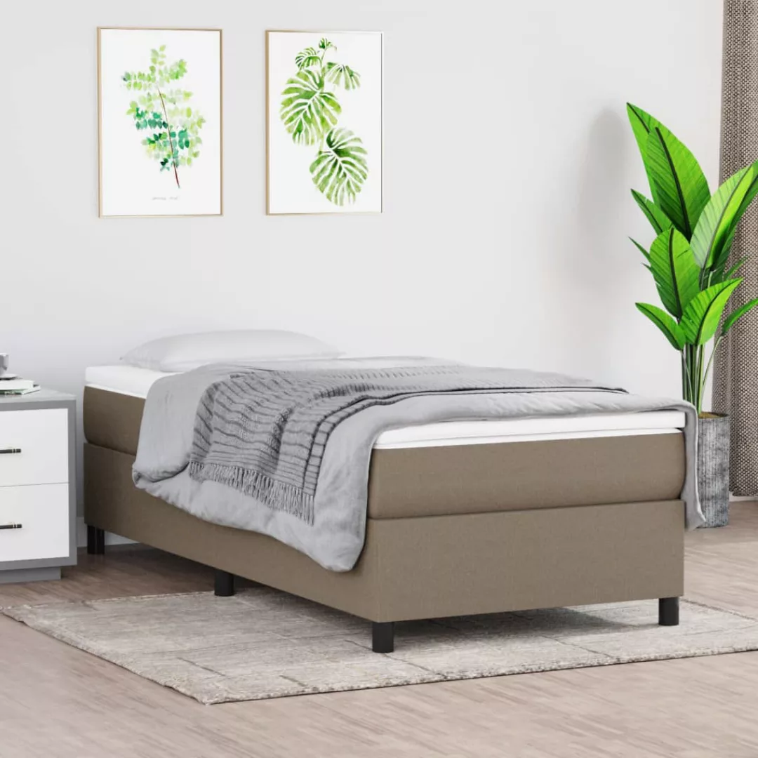 Vidaxl Boxspringbett Taupe 90x190 Cm Stoff günstig online kaufen