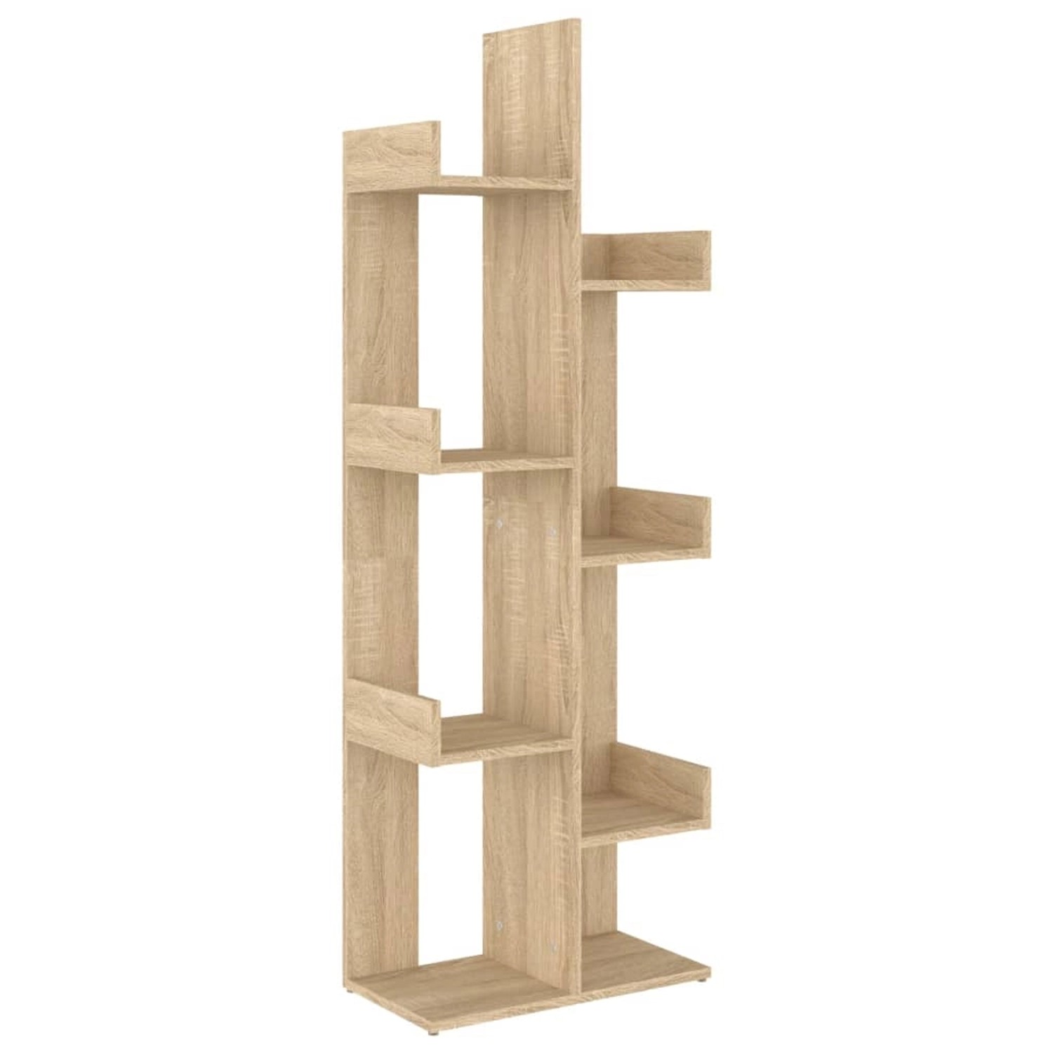 vidaXL Bücherregal Sonoma-Eiche 48x25,5x140 cm Holzwerkstoff günstig online kaufen