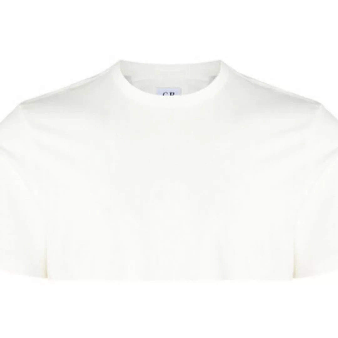 C.p. Company  T-Shirts & Poloshirts T-shirt Kropfband  aus weißer Baumwolle günstig online kaufen