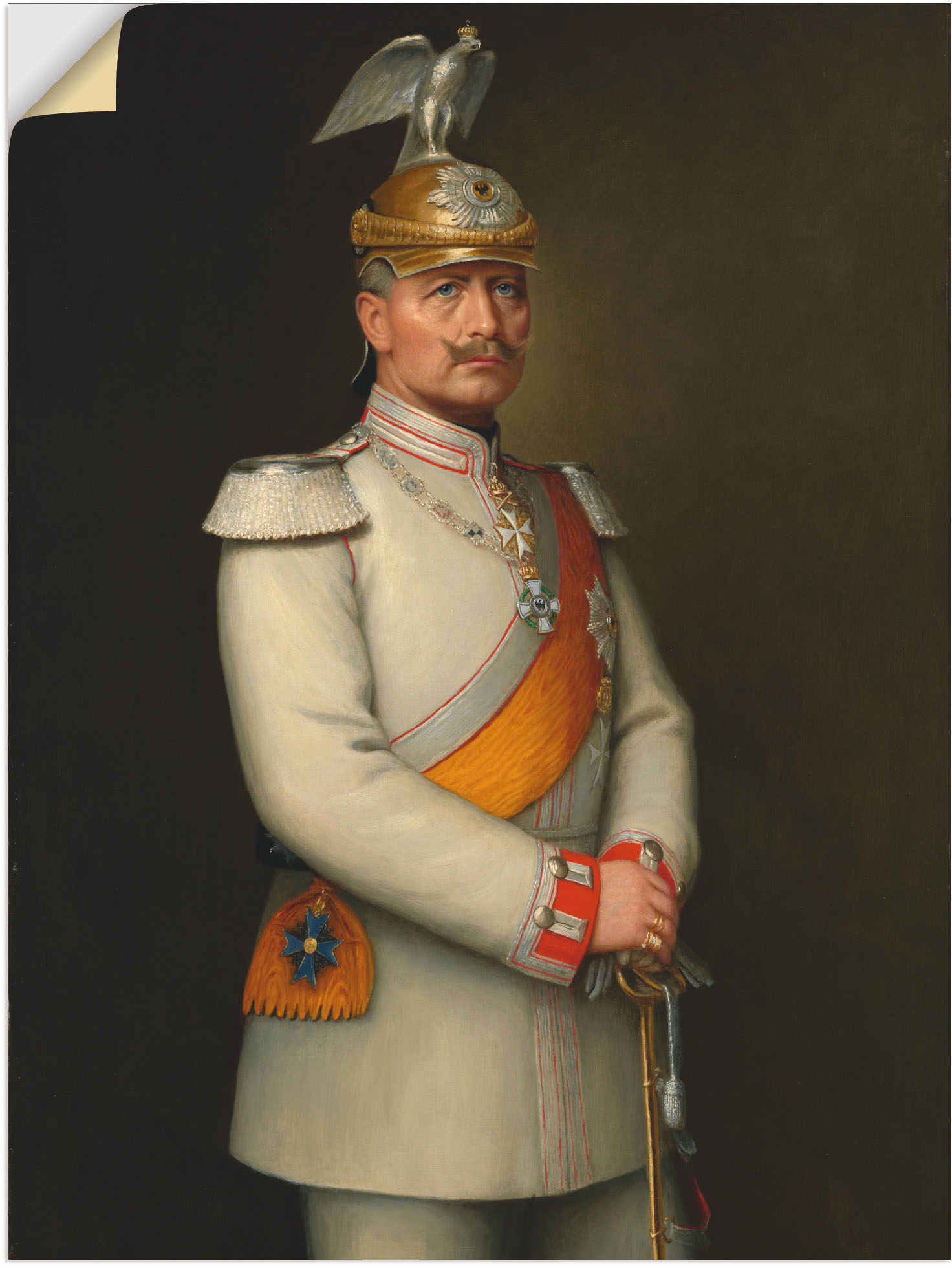 Artland Wandbild "Bildnis Kaiser Wilhelm II.", Menschen, (1 St.), als Leinw günstig online kaufen