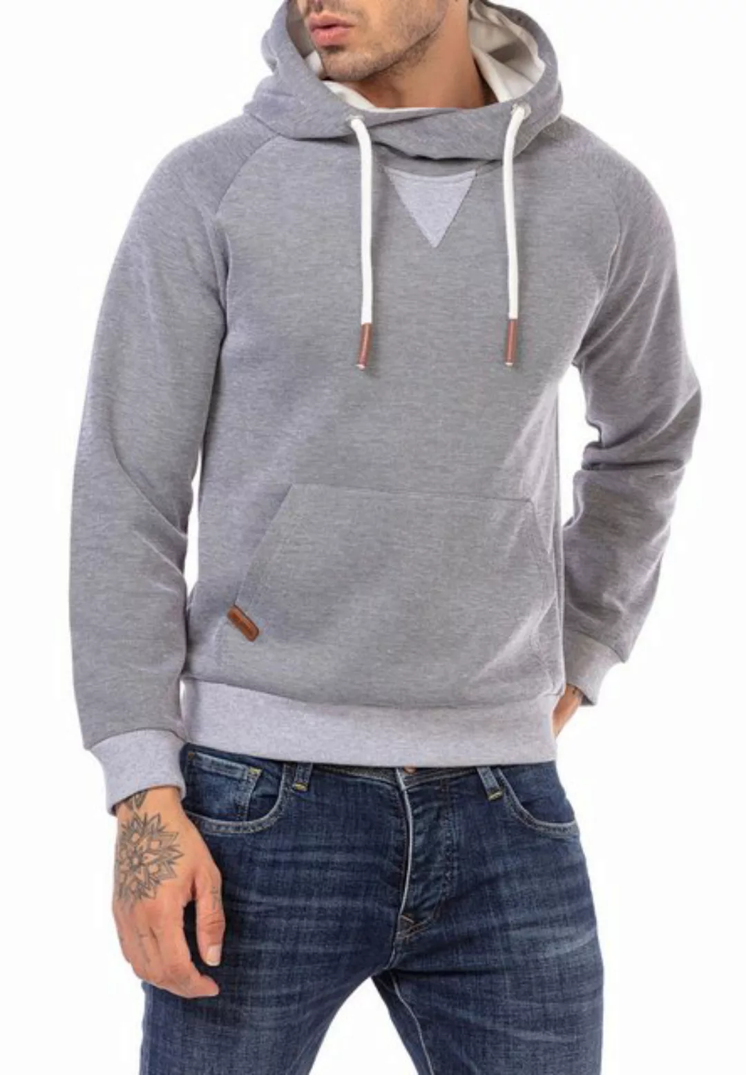 RedBridge Hoodie mit hohem Kragen - Lässiger Kapuzenpullover günstig online kaufen