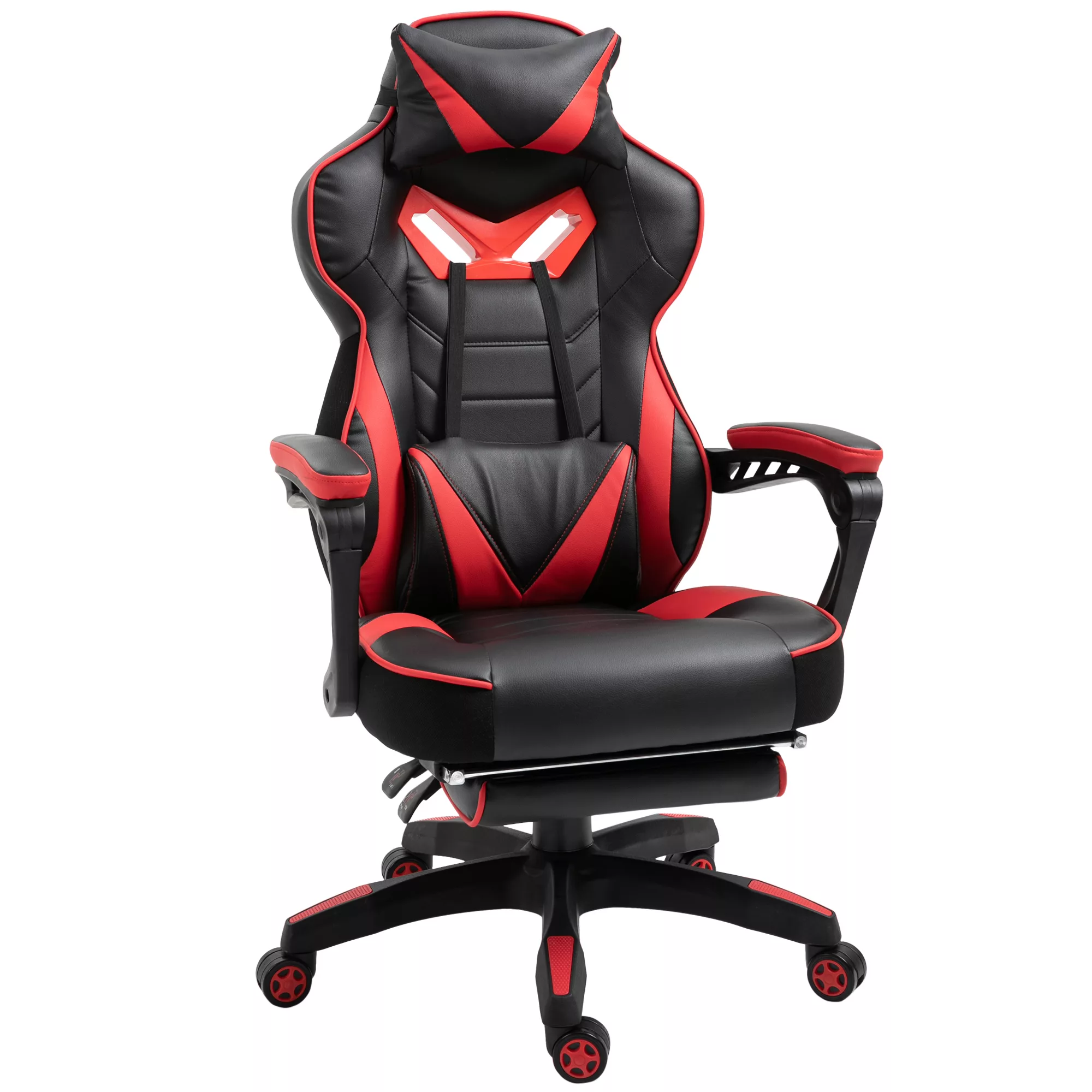 HOMCOM Bürostuhl ergonomisch Gaming Stuhl Massagesessel Chefsessel Kunstled günstig online kaufen