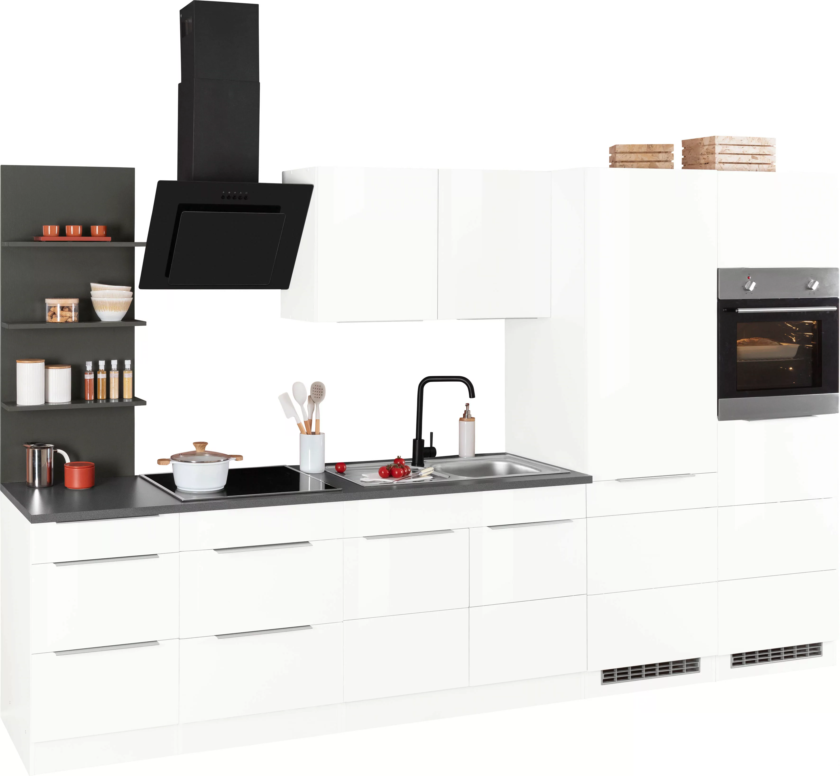KOCHSTATION Küchenzeile »KS-Brindisi Breite 330 cm«, wahlweise mit E-Geräte günstig online kaufen