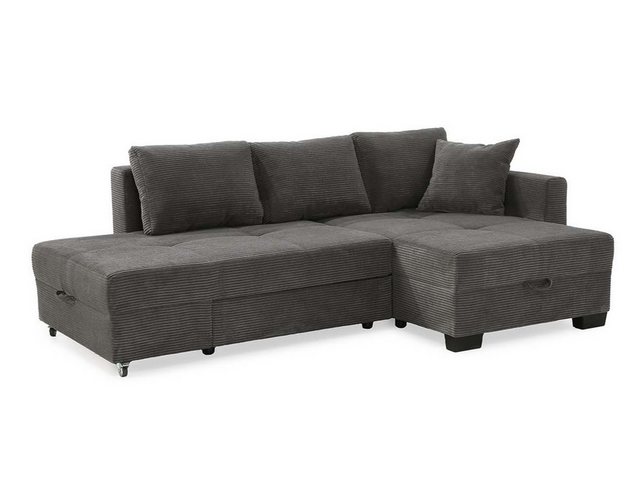 luma-home Ecksofa 15214, mit Schwenkfunktion 247x155 cm für Umbau zum Doppe günstig online kaufen