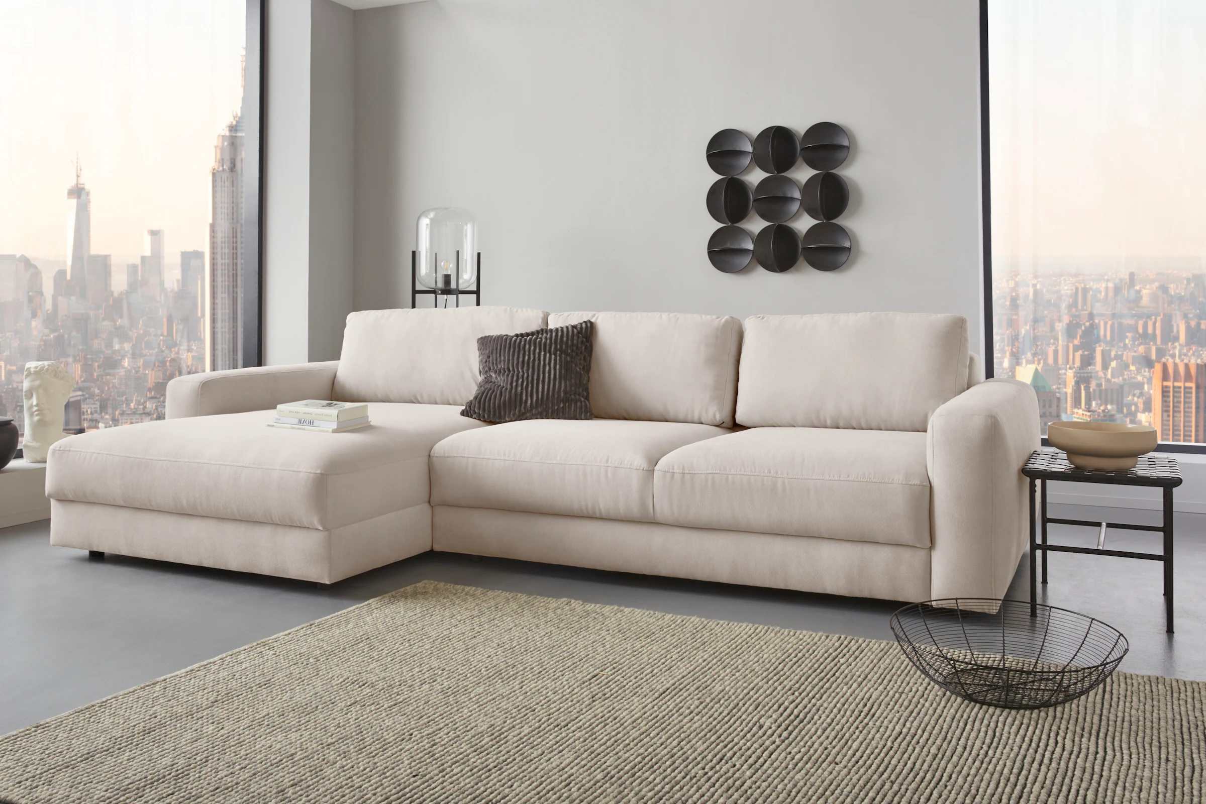 Places of Style Ecksofa »Bloomfield, elegant, viel Platz, Mega Couch, Breit günstig online kaufen