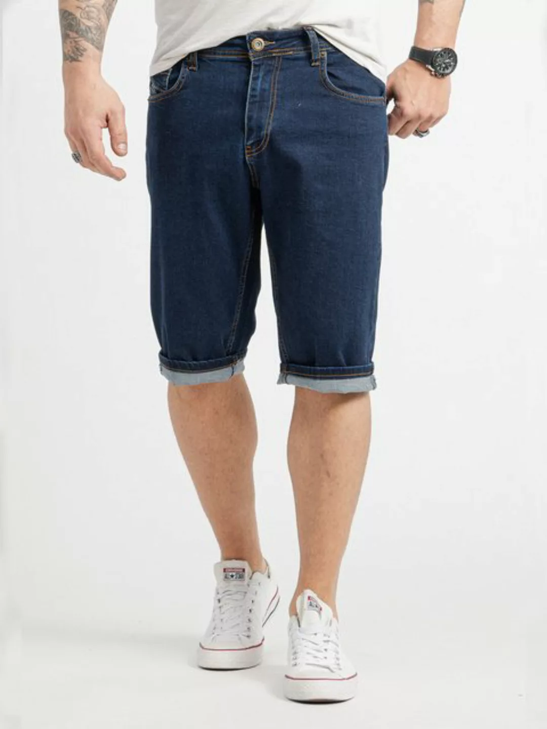 Rock Creek Bermudas Herren Shorts Jeansshorts Denim Dunkelblau RC-2431 günstig online kaufen