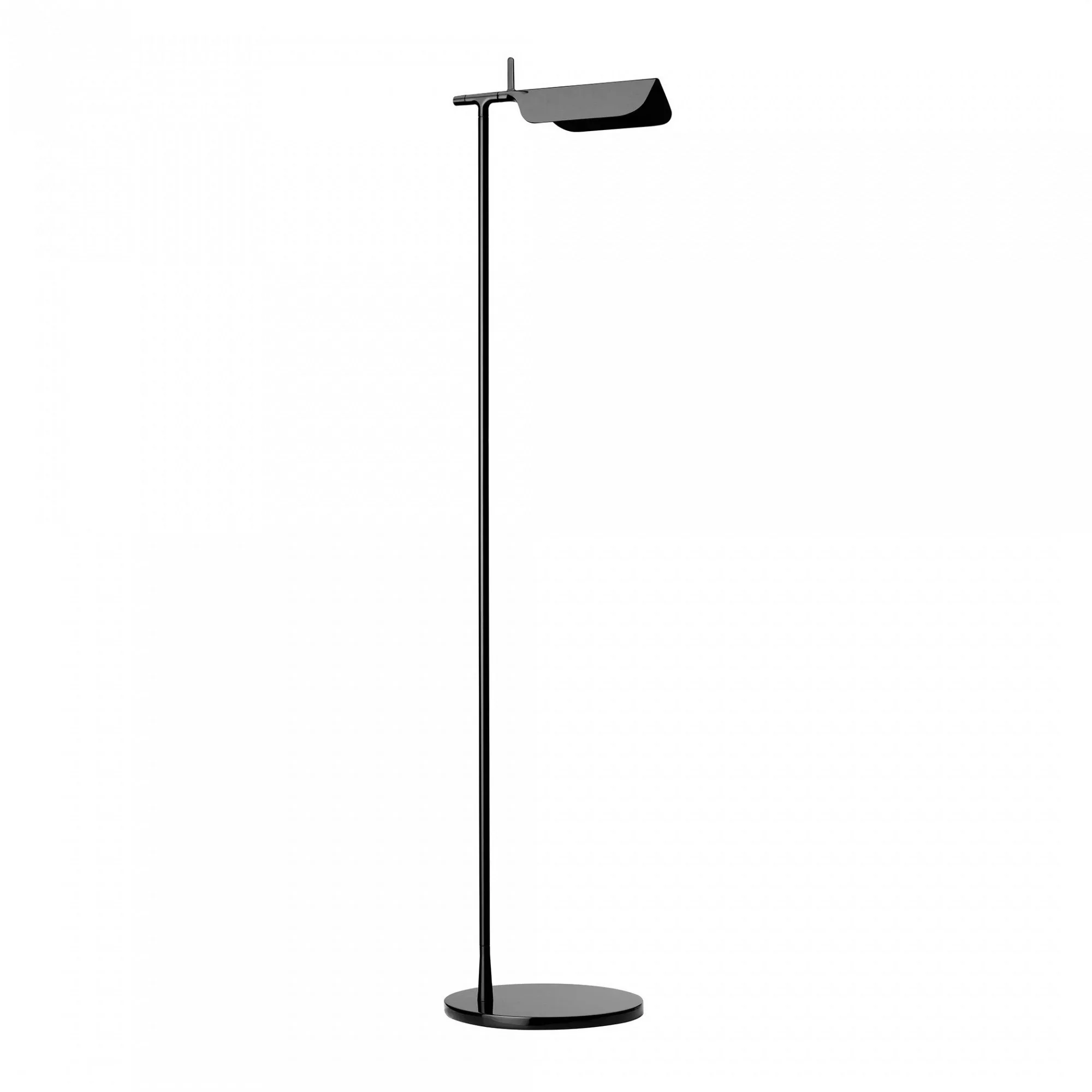 Flos - Tab F LED Stehleuchte - schwarz/Schirm PMMA schwenkbar 180° H4,9cm/H günstig online kaufen