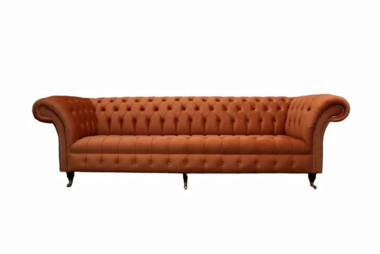 JVmoebel 4-Sitzer Britische Chesterfield Polster Luxus Sofa 4 Sitzer 100% L günstig online kaufen