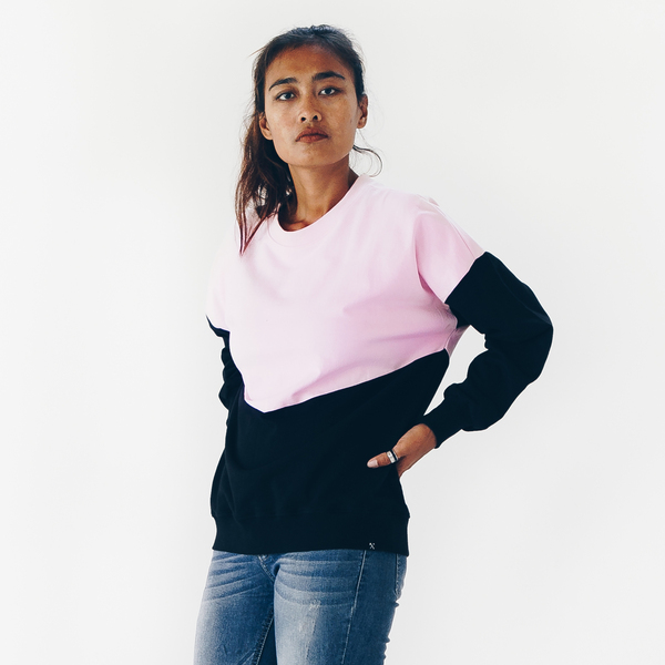 Weit Geschnittenes Feminines Sweatshirt, 100 % Bio-baumwolle günstig online kaufen