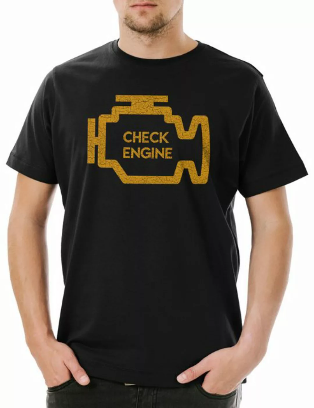 Urban Backwoods Print-Shirt Check Engine Herren T-Shirt Race Racing car Dri günstig online kaufen