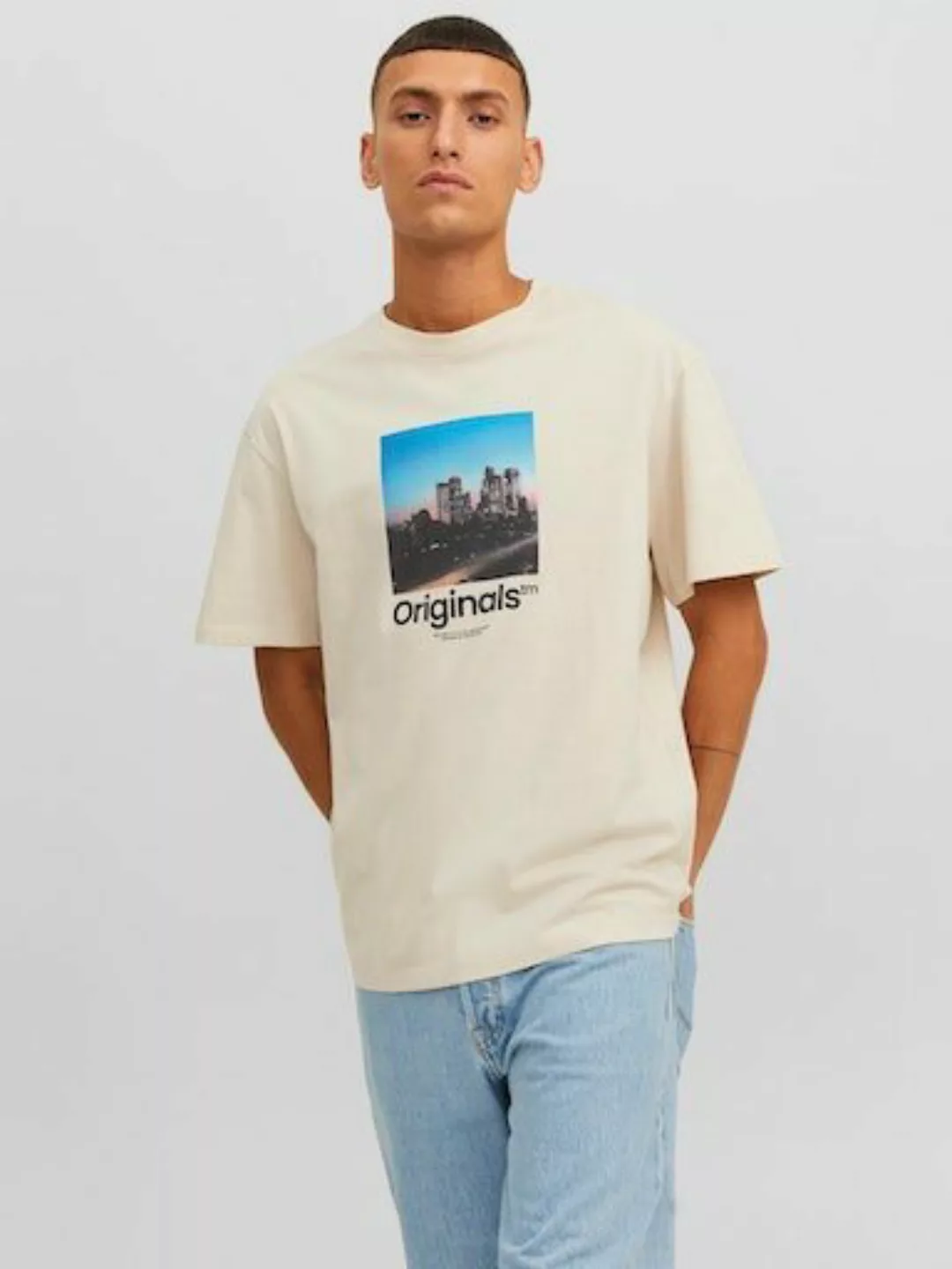 Jack & Jones Herren Rundhals T-Shirt JORVESTERBRO PHOTO - Regular Fit günstig online kaufen