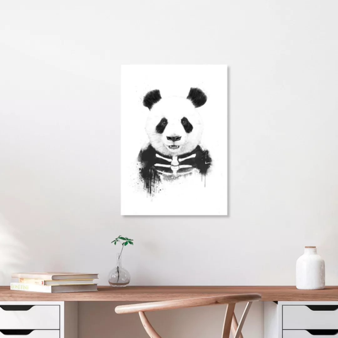 Poster / Leinwandbild - Zombie Panda günstig online kaufen