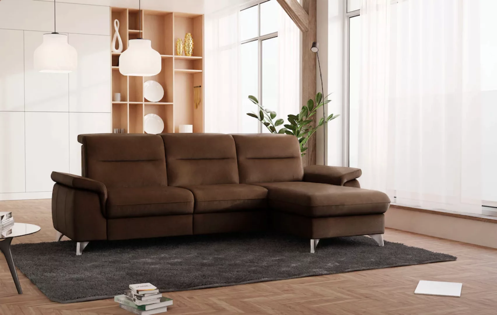 sit&more Ecksofa "Astoria L-Form", wahlweise mit motorischer Relaxfunktion günstig online kaufen