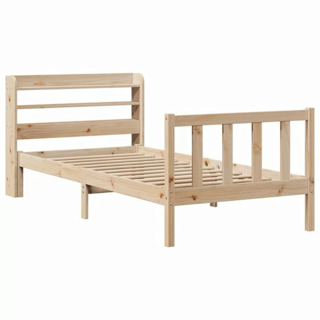 vidaXL Bett Massivholzbett ohne Matratze 75x190 cm Kiefernholz günstig online kaufen