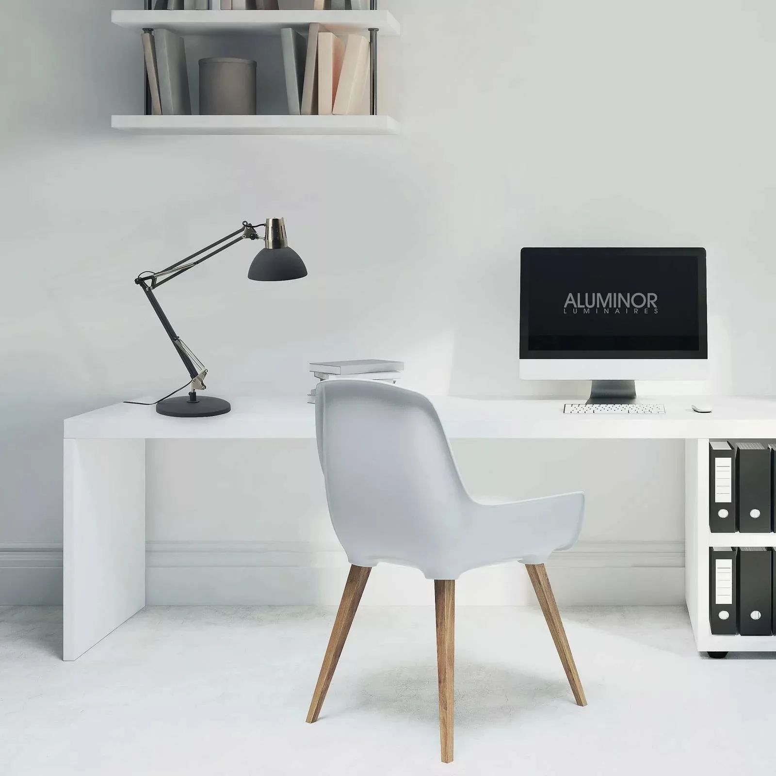 Aluminor Calypsa Schreibtischlampe, schwarz günstig online kaufen