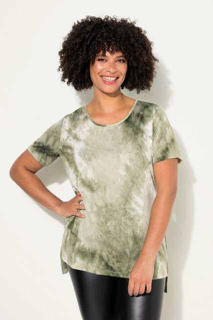 Angel of Style Longshirt T-Shirt längere A-Linie Batik-Muster Rundhals günstig online kaufen