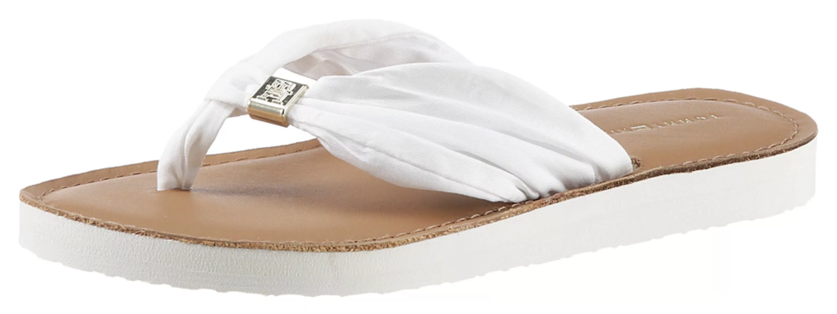 Tommy Hilfiger Zehentrenner "TH ELEVATED BEACH SANDAL", Sommerschuh, Schlap günstig online kaufen