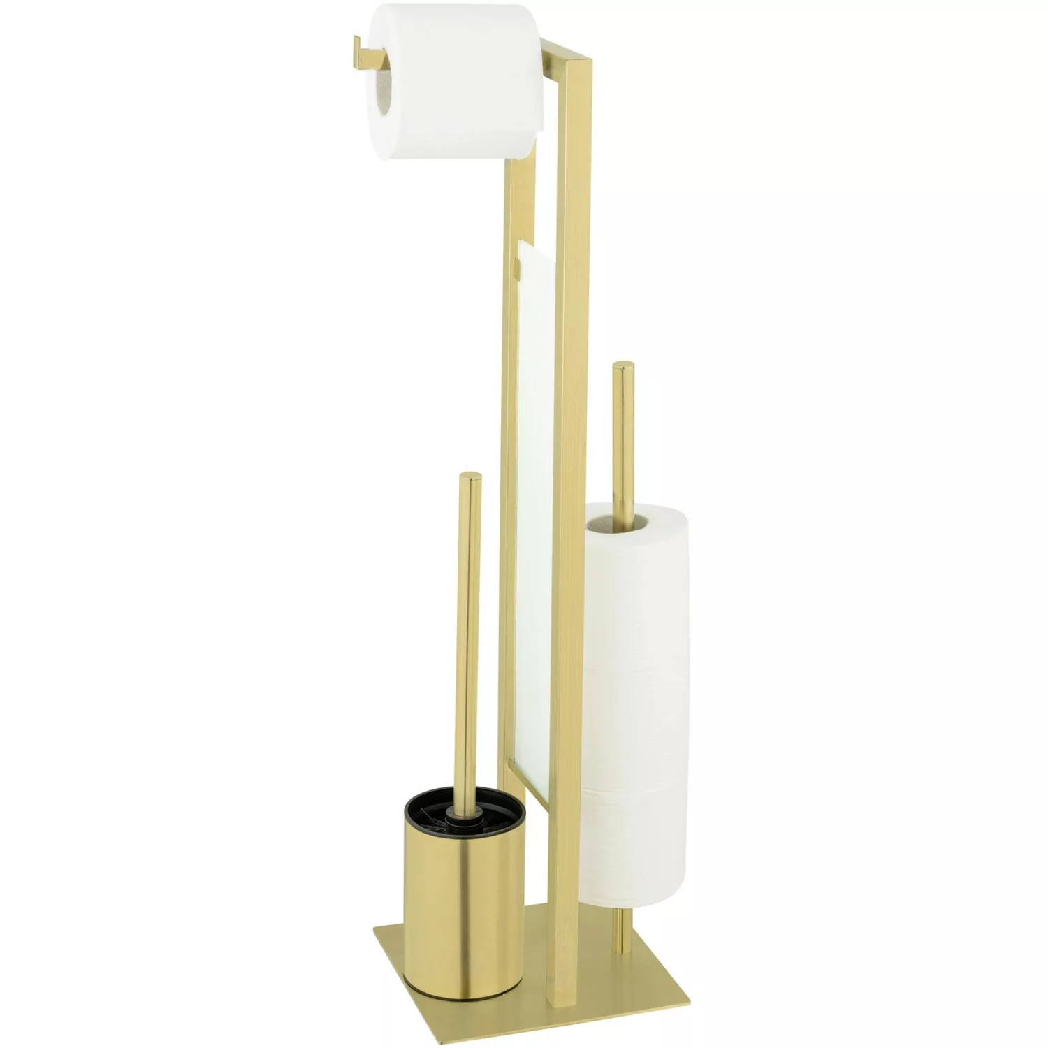 Wenko Stand mit WC-Garnitur Rivalta Edelstahl Gold günstig online kaufen