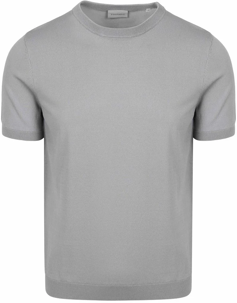 Suitable Knitted T-shirt Wap Grau - Größe XL günstig online kaufen