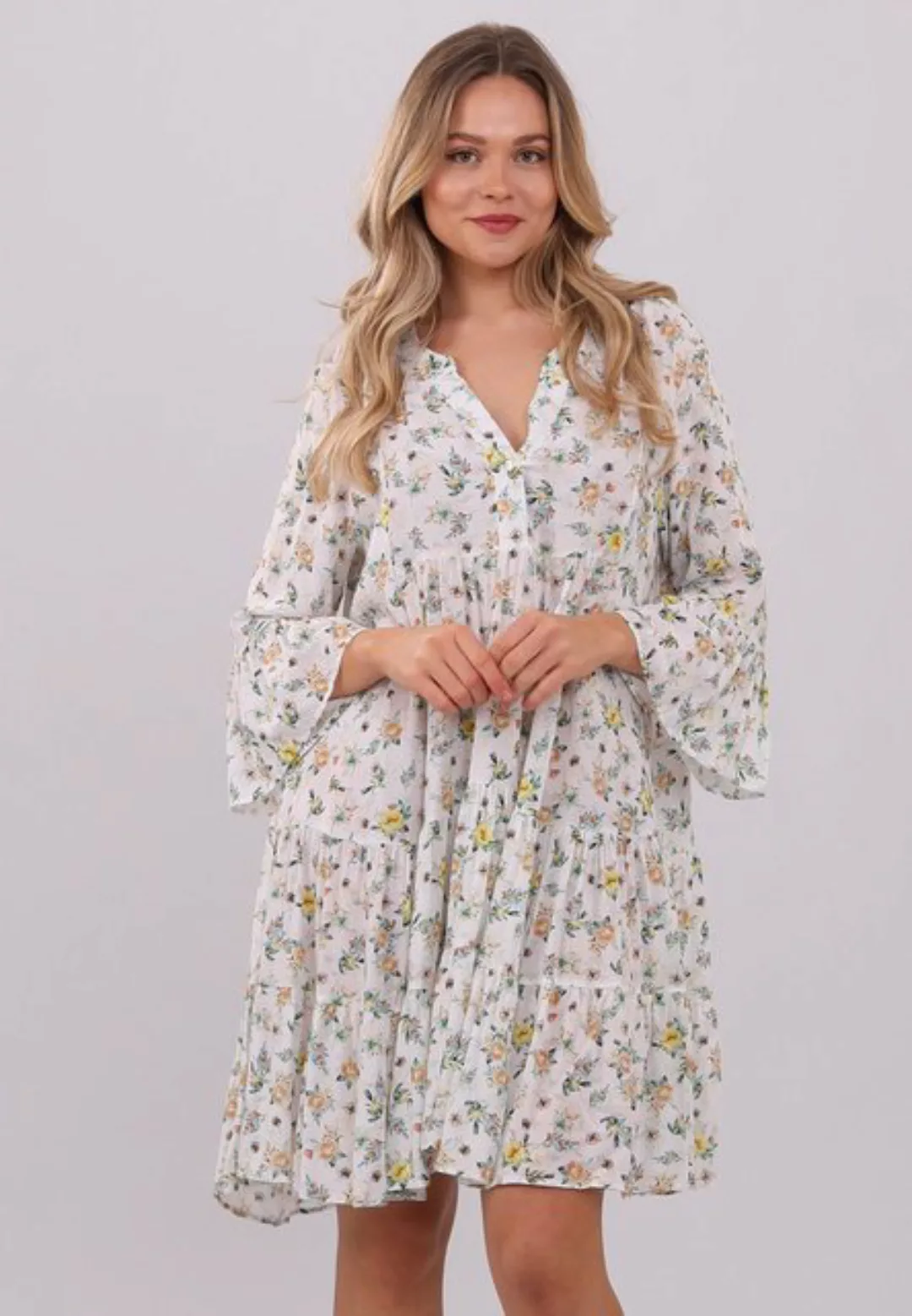 YC Fashion & Style Tunikakleid Bohemian Blossom Viskosekleid – Mühelose Ele günstig online kaufen