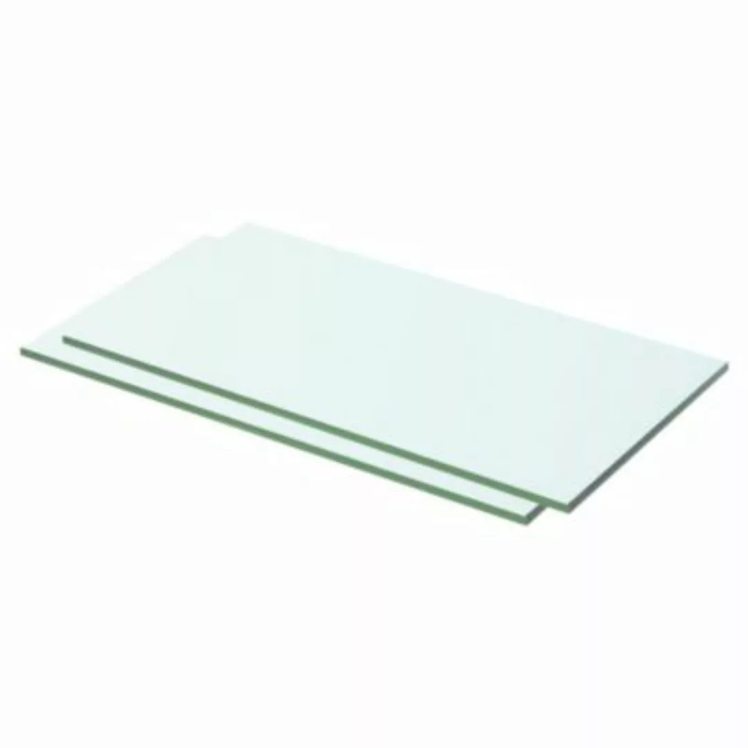 vidaXL Regalböden 2 Stk. Glas Transparent 50 x 20 cm Glasplatte transparent günstig online kaufen