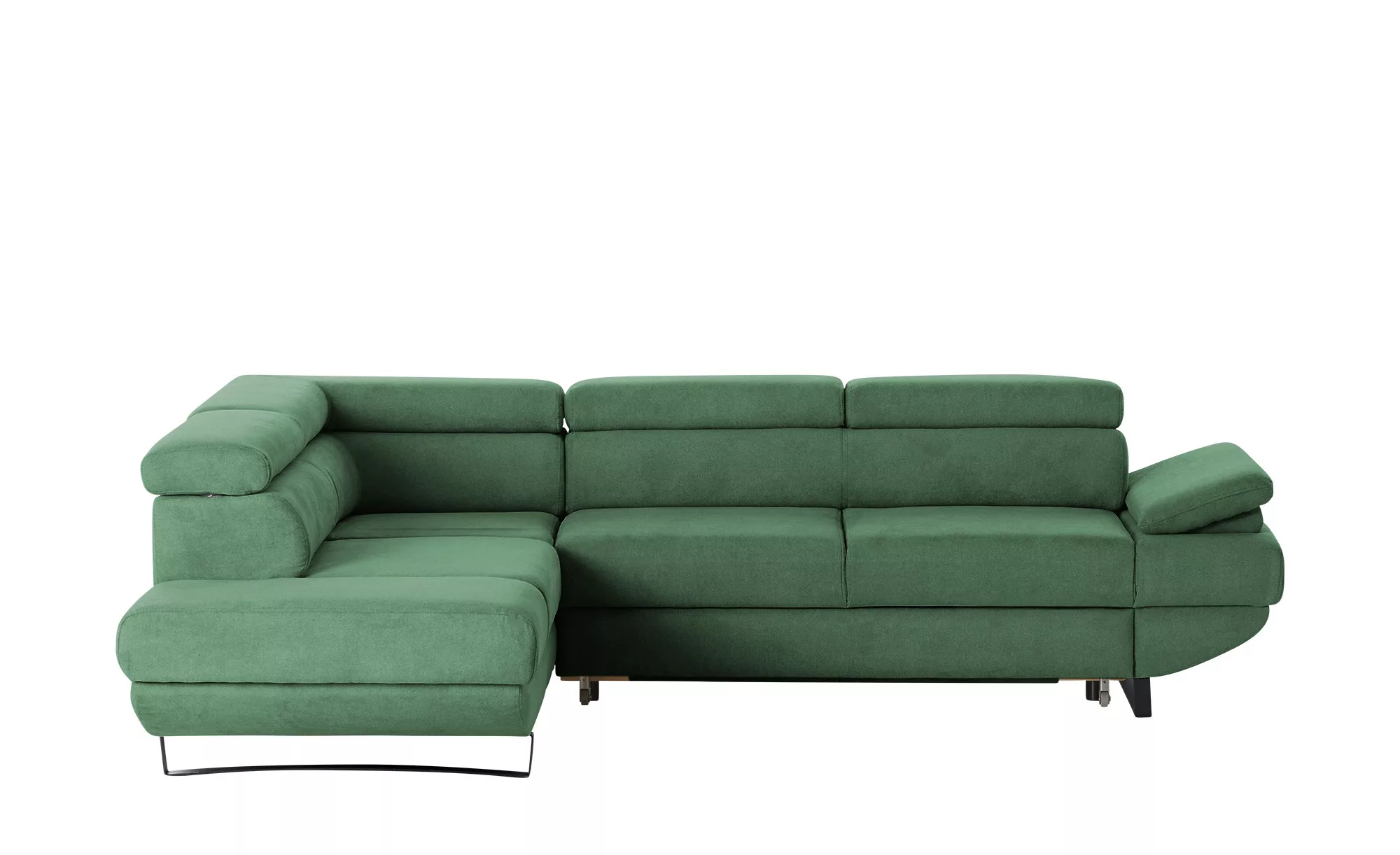 Ecksofa aus Mikrofaser Gio ¦ grün ¦ Maße (cm): B: 263 H: 74 T: 200 Polsterm günstig online kaufen