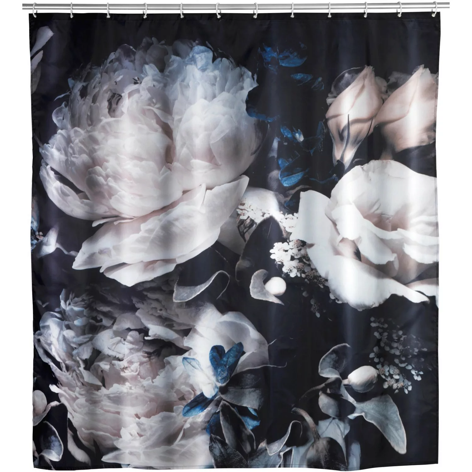 Wenko Anti-Schimmel Duschvorhang Peony Polyester 180 cm x 200 cm günstig online kaufen