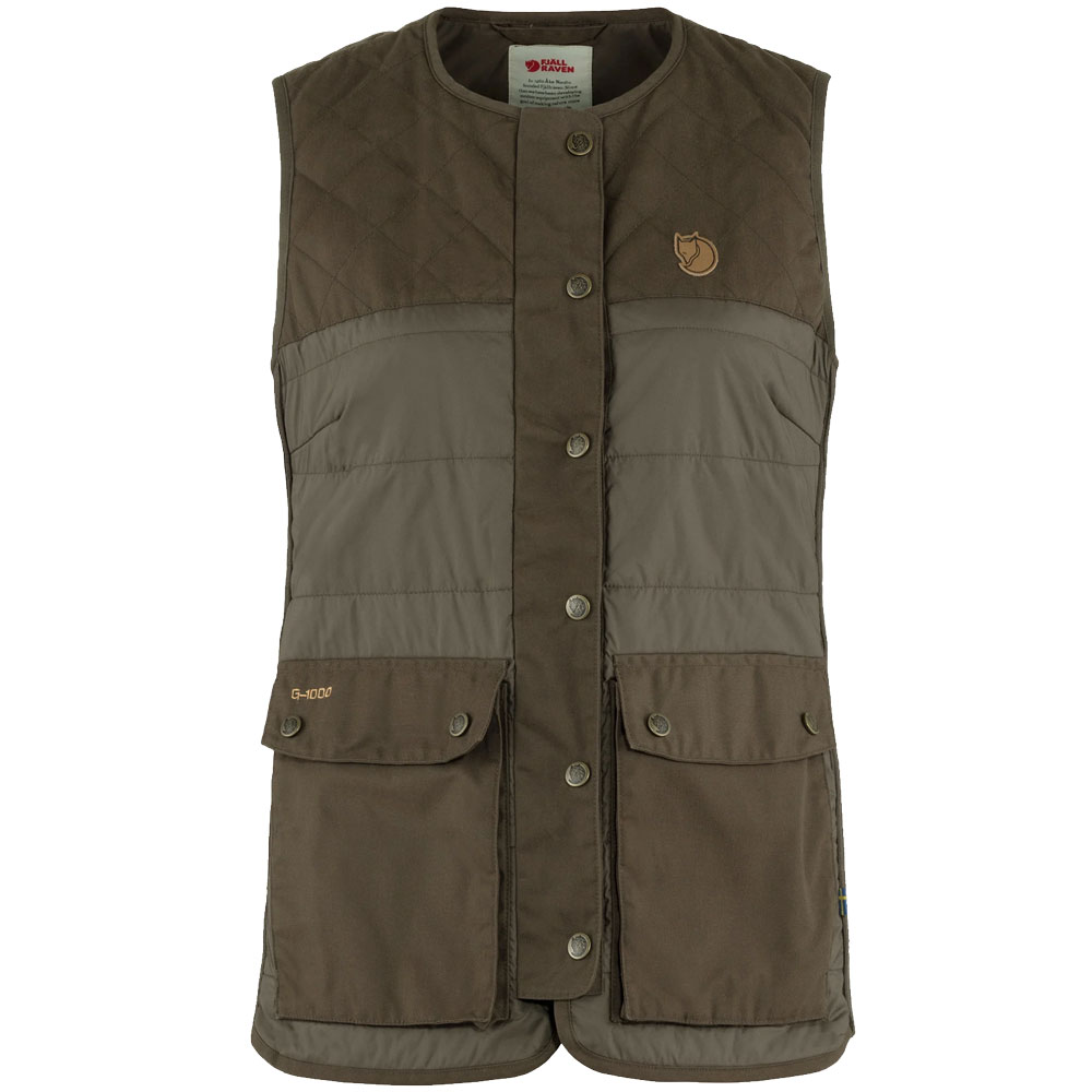 Fjaellraeven Forest Wool Padded Vest Dark Olive günstig online kaufen