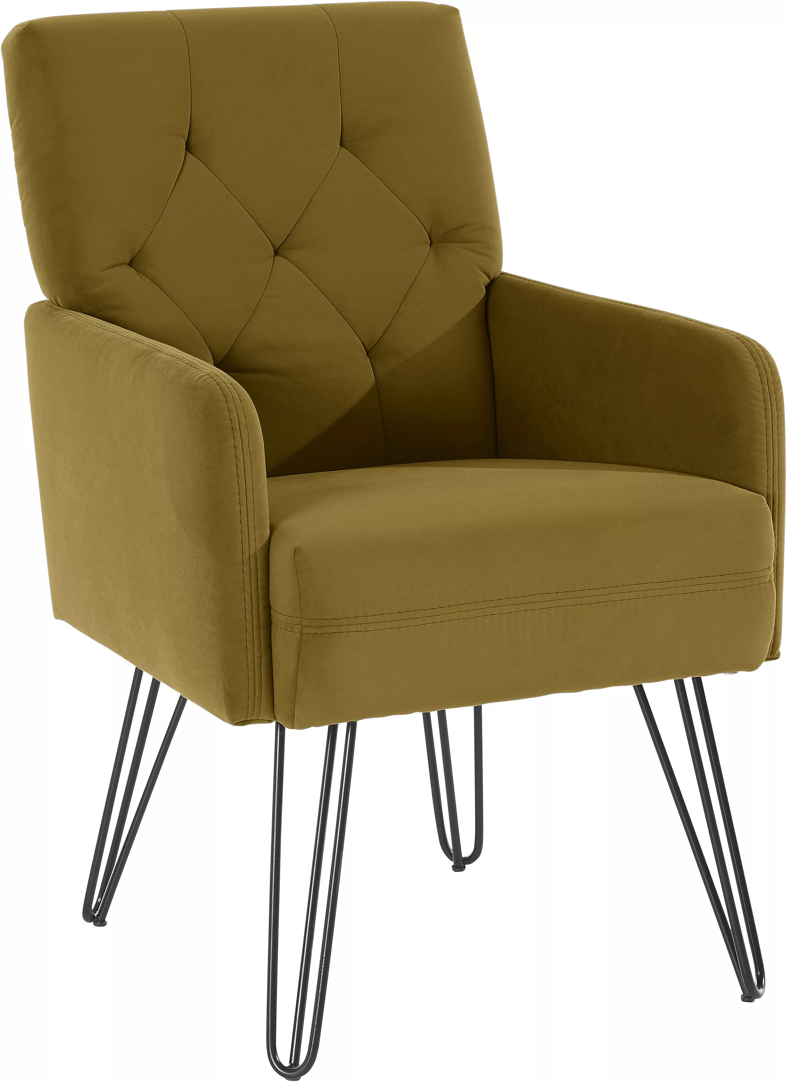 exxpo - sofa fashion Sessel "Doppio, Loungesessel mit Designuntergestell, b günstig online kaufen