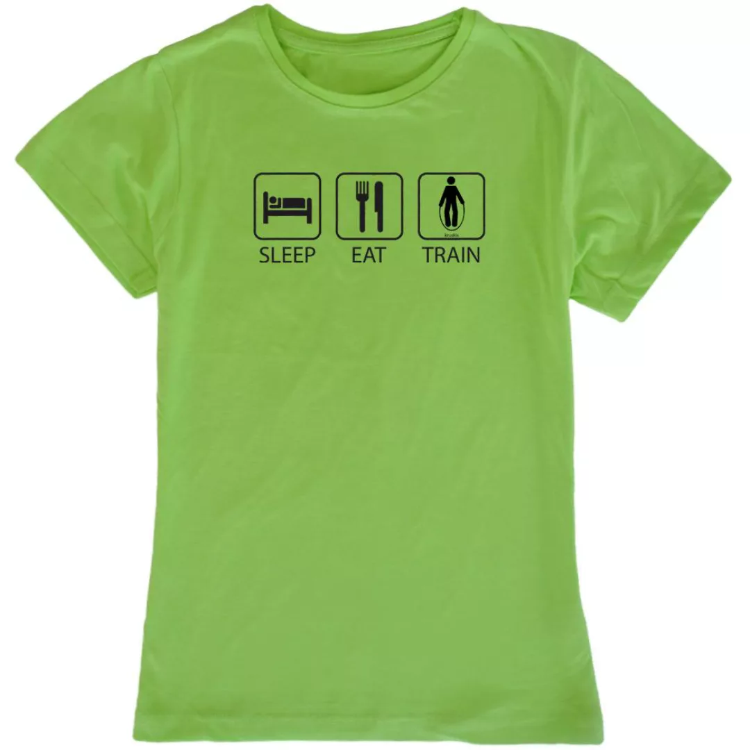 Kruskis Sleep Eat And Train Kurzärmeliges T-shirt 2XL Light Green günstig online kaufen
