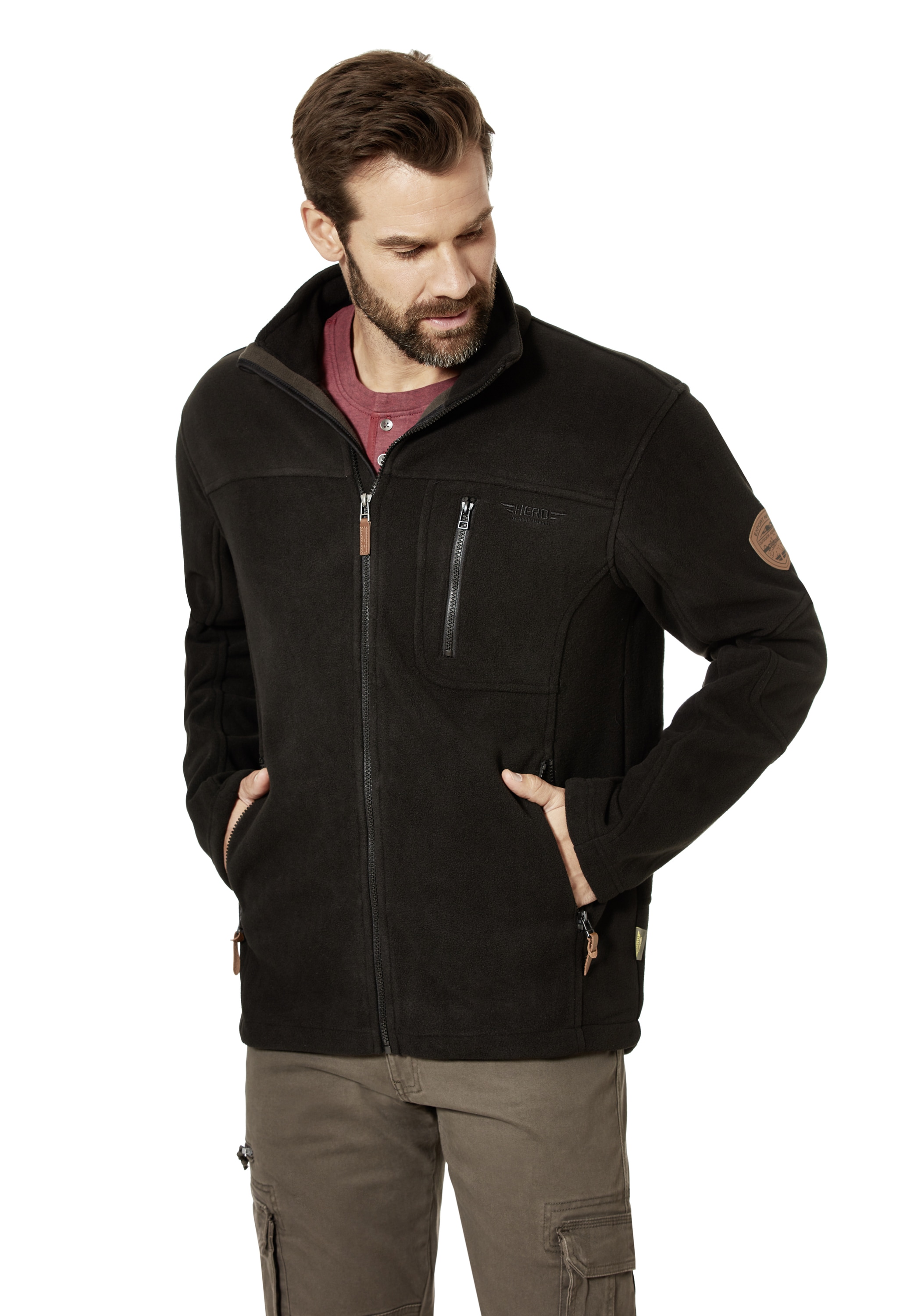 HERO by John Medoox Fleecejacke "Doubleface Fleece Hero by John Medoox Flee günstig online kaufen