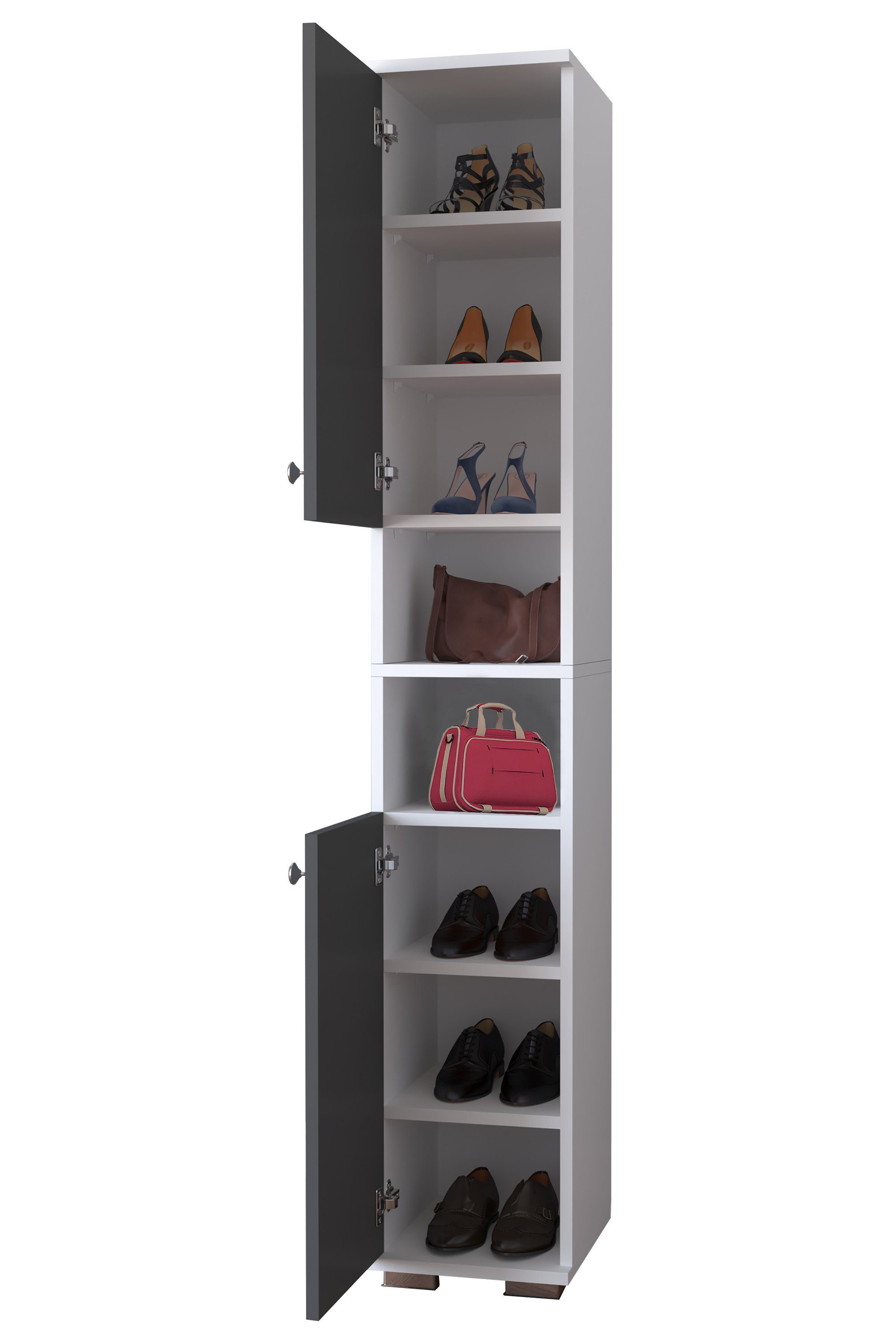 VCM Schuhschrank Holz schmaler Schuhschrank Dielenmöbel günstig online kaufen