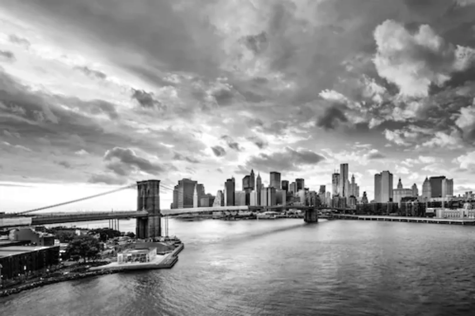 Papermoon Fototapete »New York Schwarz & Weiß« günstig online kaufen