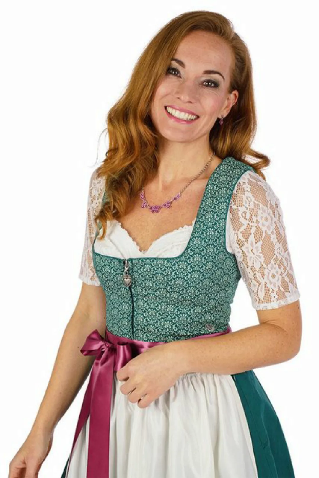 MarJo Dirndl Midi Dirndl 2tlg. - JILL - flaschengrün/creme günstig online kaufen