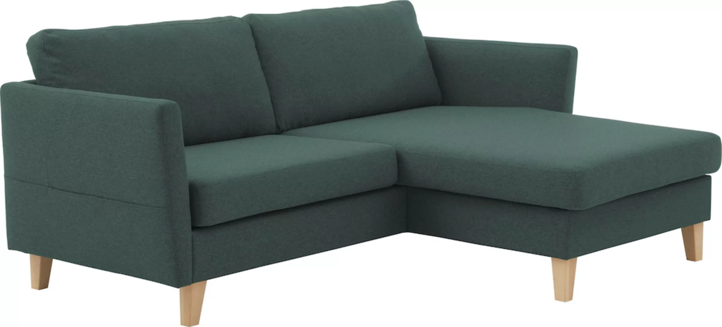 ATLANTIC home collection Ecksofa "Mailo L-Form", mit Seitentaschen, Recamie günstig online kaufen