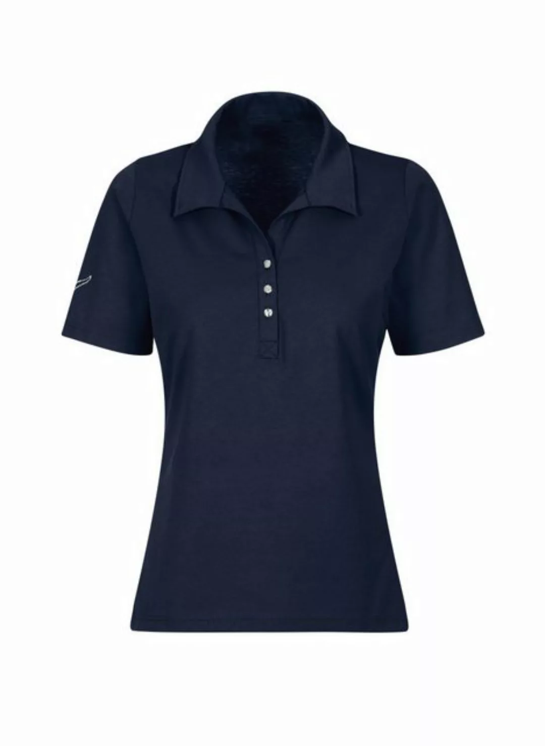 Trigema Poloshirt TRIGEMA Poloshirt aus Baumwolle mit Kristallsteinen (1-tl günstig online kaufen