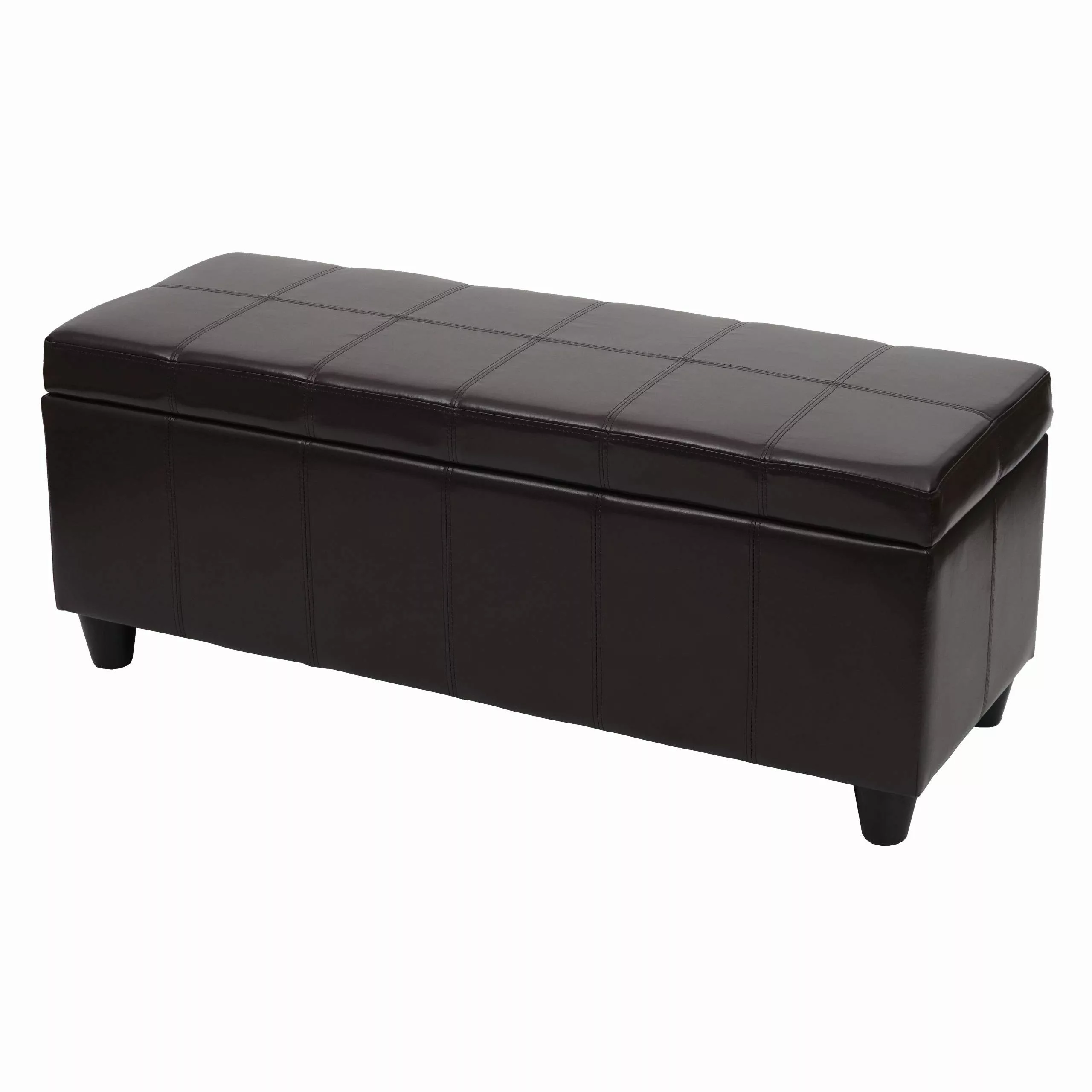 MCW Aufbewahrungs-Truhe Kriens Kunstleder 45x114x45cm Braun günstig online kaufen