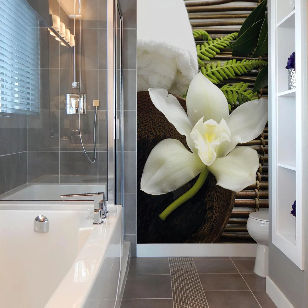 Wall-Art Vliestapete »asiatische Wellness Orchidee«, made in Berlin günstig online kaufen