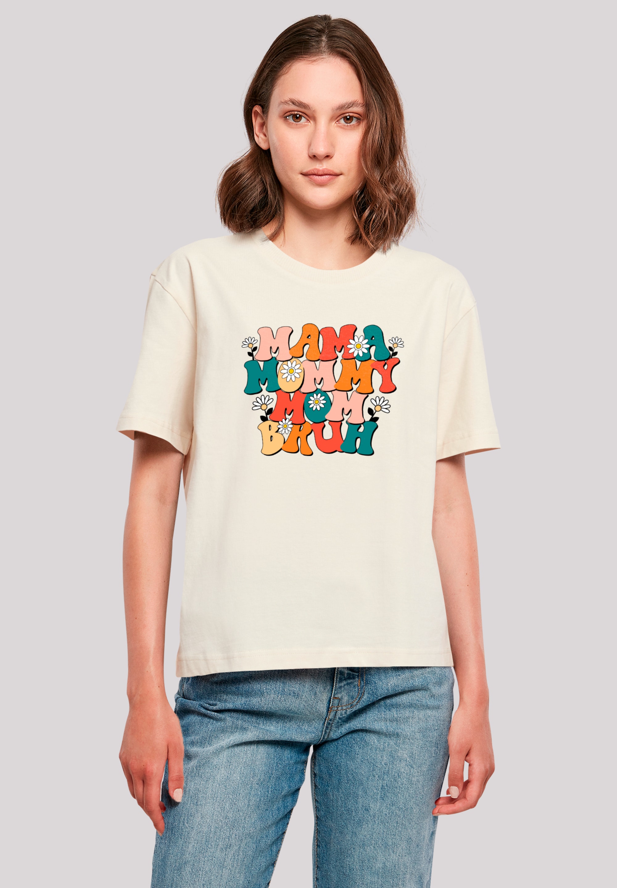 F4NT4STIC T-Shirt "Mothers Day Floral Accent Mom Life", Premium Qualität günstig online kaufen