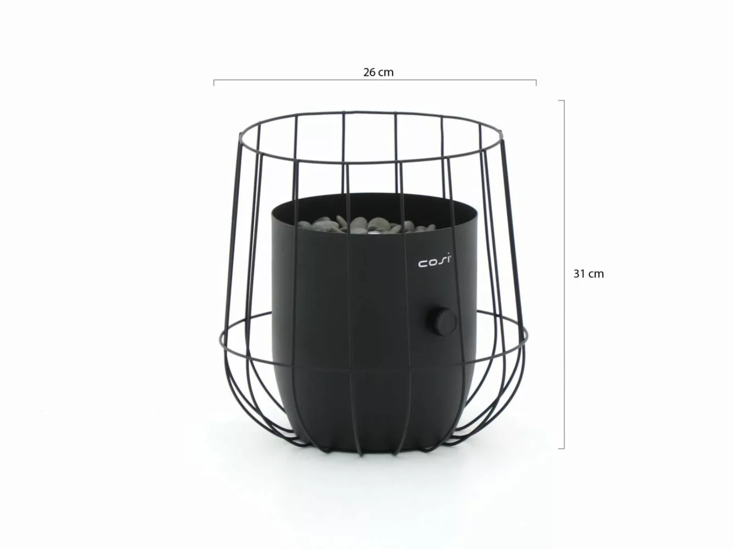 Cosiscoop Basket Tischkamin (ø 26 cm, h: 31 cm) günstig online kaufen